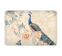 Art Peacock - Coussinets d'oreille extra larges pour tout-petits - Imperméables et lavables - Matelas de voyage antidérapant pour bébé - 52 pouces de long x 34