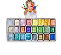 Art Pearlescent Painting Kit - metalic Watercolor Palette Set, Finely Ground Paint Collection, Creative Artist Coloring Supplies | Suitable For Illustration caligraphy Drawing Craft Artwork Practice
