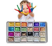 Art Pearlescent Painting Kit - metalic Watercolor Palette Set, Finely Ground Paint Collection, Creative Artist Coloring Supplies | Suitable For Illustration caligraphy Drawing Craft Artwork Practice