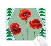 art peinture maïs poppy fleurs rouges tapis de souris green pine tree tapis en caoutchouc