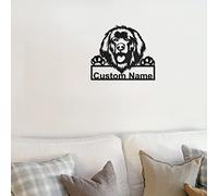 Art personnalisé de signe de métal de chien de Leonberger | Plaque de métal personnalisée Leonberger Dog | Cadeau d'anniversaire | Animal drôle | Cadeau fête des pères
