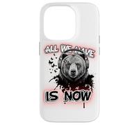 Art philosophique de l'ours - Graphique Musical inspirant Coque pour iPhone 14 Pro