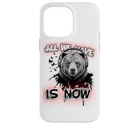 Art philosophique de l'ours - Graphique Musical inspirant Coque pour iPhone 14 Pro Max