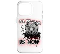 Art philosophique de l'ours - Graphique Musical inspirant Coque pour iPhone 16 Pro