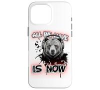 Art philosophique de l'ours - Graphique Musical inspirant Coque pour iPhone 16 Pro Max