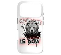 Art philosophique de l'ours - Graphique Musical inspirant Coque pour iPhone 17 Pro