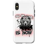 Art philosophique de l'ours - Graphique Musical inspirant Coque pour iPhone X/XS