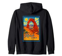 Art photo rétro vintage Moab Utah Arch UT randonnée graphique Sweat à Capuche