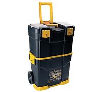 Art Plast 6700R Mallette à outils à roulettes en plastique, Noir/Orange