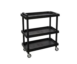 Art Plast D + 75373 multimédia Chariot Noir multimédia Cart/Support multimédia - Chariots et Supports (920 mm, 750 mm, 375 mm, Plastique, Noir, 755 mm)