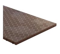 Art Plast - Dalle de Sol Clipsable Marron Taupe 116 x 76 x 3 cm Polypropylène Revêtement de Sol Modulable Intérieur/Extérieur