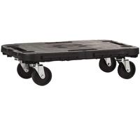 Art Plast Dolly Chariot plat avec roues, 48 x 29 x (H) 12,5 cm, charge maximale 300 kg, multi-usages, noir