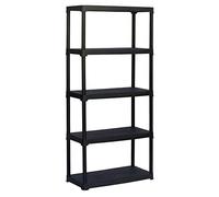 ÉTAGÈRE ÉTAGÉRIE PORTATOUT 5 NIVEAUX PLATEAUX 80x40x176 H CAPACITÉ 150KG 143AP