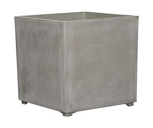 Art Plast Nova Vita Línea Caravaggio Pot de Fleurs en Forme de cœur 40 x 40 cm sans Trous Gris Clair