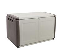 Art Plast Tronc de conteneur polyvalent en polypropylène, boîte pleine longueur, 100% Made in Italy, 96x53h57 cm, couleur gris clair