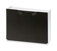 Meuble à chaussures plastique modulable gain d'espace 51x17x40cm noir U50/1N
