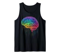 Art polygone Abstrait géométrique Cerveau coloré Débardeur