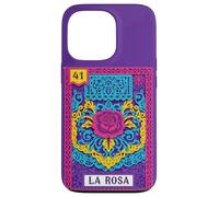 Art Populaire Floral coloré d'inspiration Mexicaine Rose 41 La Rosa Coque pour iPhone 13 Pro
