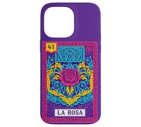 Art Populaire Floral coloré d'inspiration Mexicaine Rose 41 La Rosa Coque pour iPhone 14 Pro Max