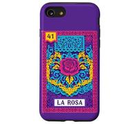 Art Populaire Floral coloré d'inspiration Mexicaine Rose 41 La Rosa Coque pour iPhone SE (2020) / 7/8