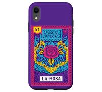 Art Populaire Floral coloré d'inspiration Mexicaine Rose 41 La Rosa Coque pour iPhone XR