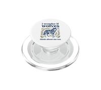 Art Populaire Mignon, Je me Demande si Les Loups pensent trop à Moi PopSockets PopGrip pour MagSafe