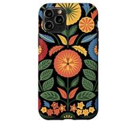 Art Populaire scandinave Fleurs Cottagecore Nature Top Coque pour iPhone 11 Pro