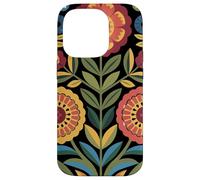 Art Populaire scandinave Fleurs Cottagecore Nature Top Coque pour iPhone 14 Pro