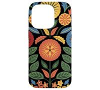Art Populaire scandinave Fleurs Cottagecore Nature Top Coque pour iPhone 14 Pro