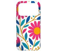Art Populaire scandinave Fleurs Cottagecore Nature Top Coque pour iPhone 17 Pro