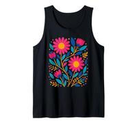 Art Populaire scandinave Fleurs Cottagecore Nature Top Débardeur