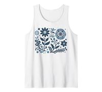 Art Populaire scandinave Fleurs Cottagecore Nature Top Débardeur