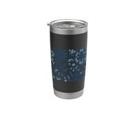 Art populaire scandinave Fleurs Cottagecore Nature Top Gobelet isotherme en acier inoxydable double paroi