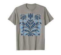 Art Populaire scandinave Fleurs Cottagecore Nature Top T-Shirt