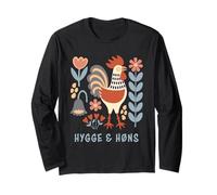 Art Populaire Vintage Coq Hygge & høns Design Manche Longue
