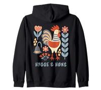 Art Populaire Vintage Coq Hygge & høns Design Sweat à Capuche