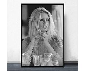 Art Poster Brigitte Bardot Actrice Film Star Affiches et Impressions Mur Art Décoration Toile Peinture Décor À La Maison 50x70 cm Pas de Cadre