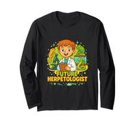 Art pour enfants de la science des reptiles du futur herpétologue Manche Longue