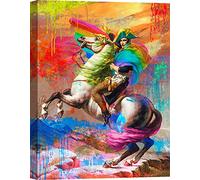 ART PRINT CAFE' - Tableau coloré Pop Art - Impression sur toile - Eric Chestier, Napoléon 2.0-60x80 cm