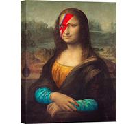 ART PRINT CAFE' - Tableau coloré Pop Art - Impression sur toile - Steven Hill, Glam Lisa (Joconde Pop) - 40x60 cm