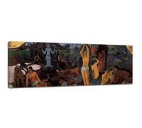Art Print - vieux maîtres - Paul Gauguin - D'où venons-nous Qui sommes-nous Où allons-nous ? - Panorama 90x30 cm - Images sur toile - toile déco imprimée - tableau toile - photo sur toile