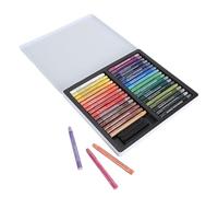 Art professionnel aquarelle crayon ensemble silky water soluble crayon bâtons pour artistes débutants enfants dessin coloriage mélange sur le papier en verre en verre toile 12 24 (36 couleurs)