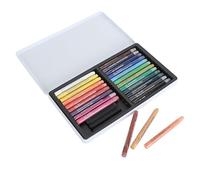 Art professionnel aquarelle crayon ensemble silky water soluble crayon bâtons pour artistes débutants enfants dessin coloriage mélange sur le papier en verre en verre toile 12 24 (24 couleurs)