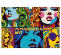 Art psychédélique, Version française (Calendrier mural 2026 DIN A4 portrait), Calendrier CALVENDO mensuel
