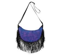 Art Purple Lines Cute Purses for Women Crossbody Fringe Crossbody Bags for Ladies Trendy Shoulder Bag for Women Medium Size with (prop2)