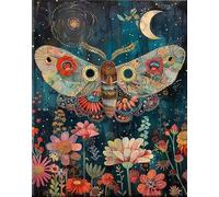 Art Puzzle - Colorful Flowers and Animals Painitng - Jouets De Défi Personnalisés pour Adultes - Jeux De Réduction du Stress en Famille Gifts - 1000 Pièces Puzzle Zx656Aw