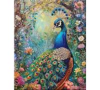 Art Puzzle - Colorful Flowers and Animals Painitng - Jouets De Défi Personnalisés pour Adultes - Jeux De Réduction du Stress en Famille Gifts - 1000 Pièces Puzzle Zx660Aw