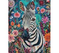Art Puzzle - Colorful Flowers and Animals Painitng - Jouets De Défi Personnalisés pour Adultes - Jeux De Réduction du Stress en Famille Gifts - 1000 Pièces Puzzle Zx655Aw