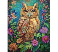 Art Puzzle - Colorful Flowers and Animals Painitng - Jouets De Défi Personnalisés pour Adultes - Jeux De Réduction du Stress en Famille Gifts - 1000 Pièces Puzzle Zx658Aw