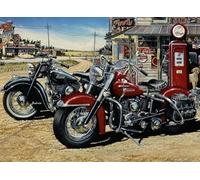 Art Puzzle - Retro Motoss Racings Affiches - Jeu De Décompression Familial - Adult Alzheimer Gifts - Wall Decor - 1000 Pièces Puzzle Gifts Zx476Aw